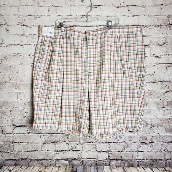 Men's Roundtree & Yorke Plaid Shorts - Picture 1 of 6